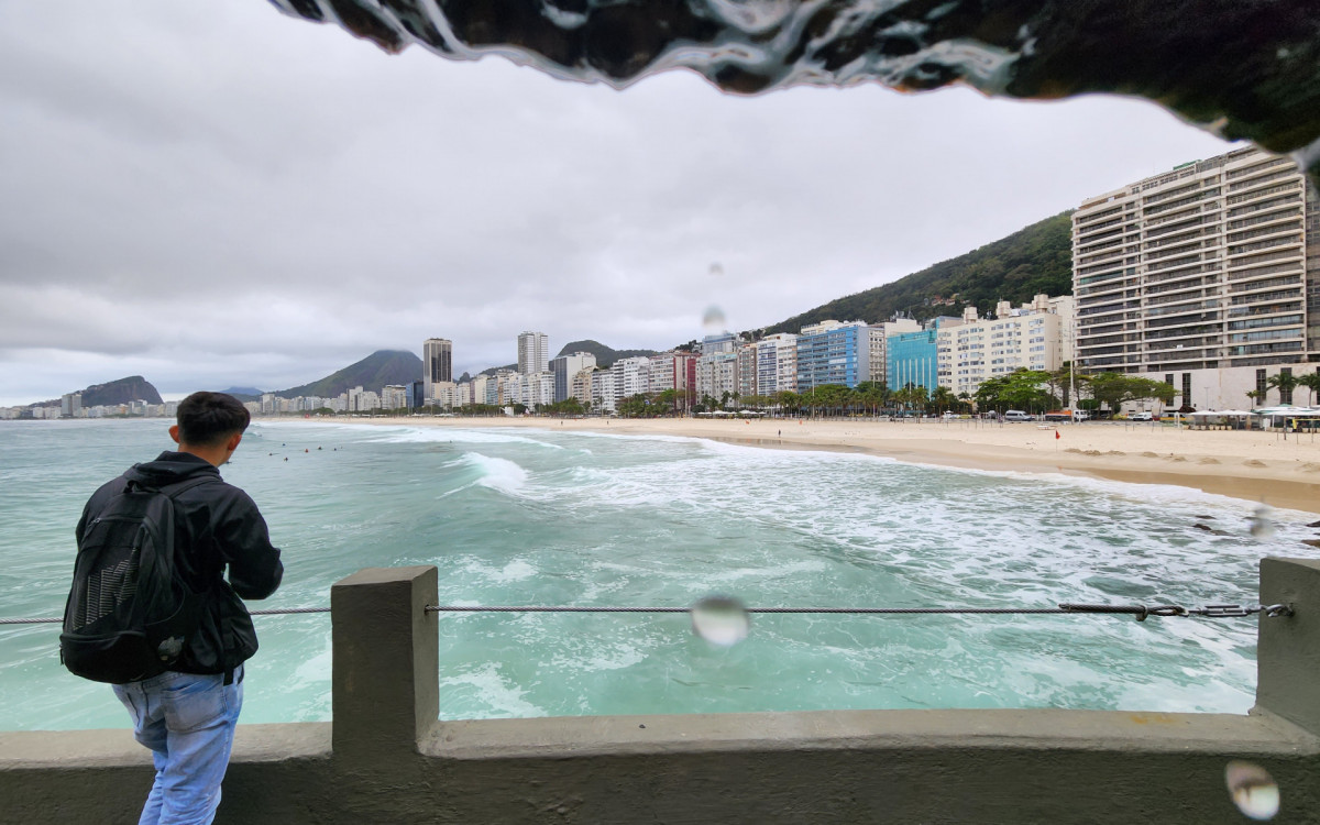 Movimentação Copacabana e Leme, nesta terça-feira (29). - Bruno Kaiuca/Agência O Dia