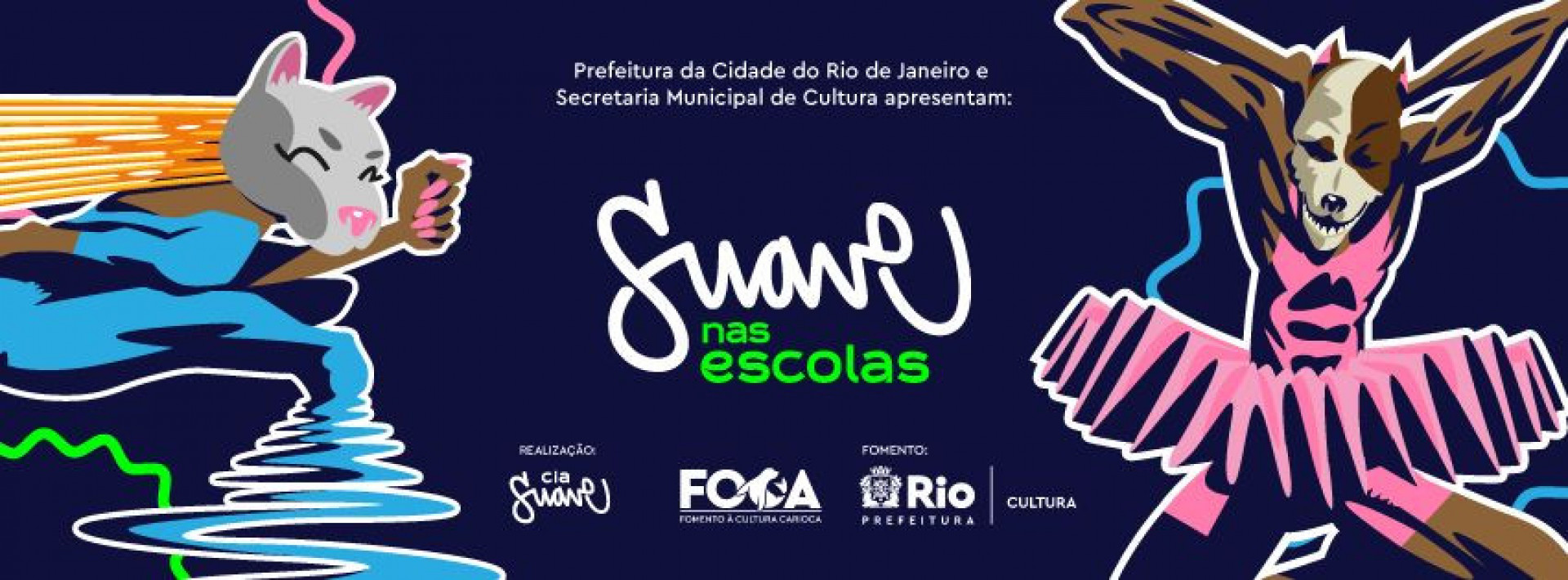 Cia Suave anunciou parceria com a Secretaria Municipal de Cultura do Rio para realizar apresentações em três escolas da rede municipal de educação - Divulgação/ Redes sociais