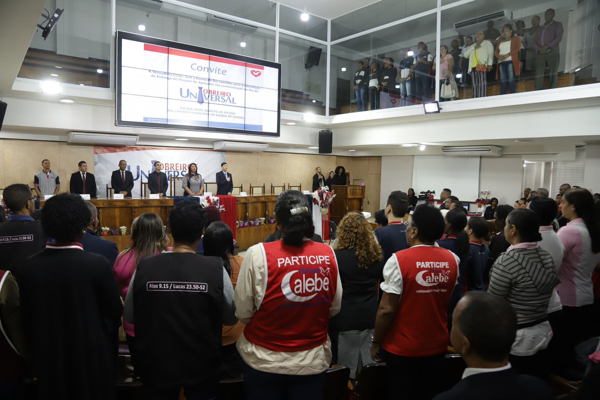 Cerim&ocirc;nia comemora o Dia do Obreiro Universal em Caxias - Art V&iacute;deo/ Victor Hugo/Divulga&ccedil;&atilde;o