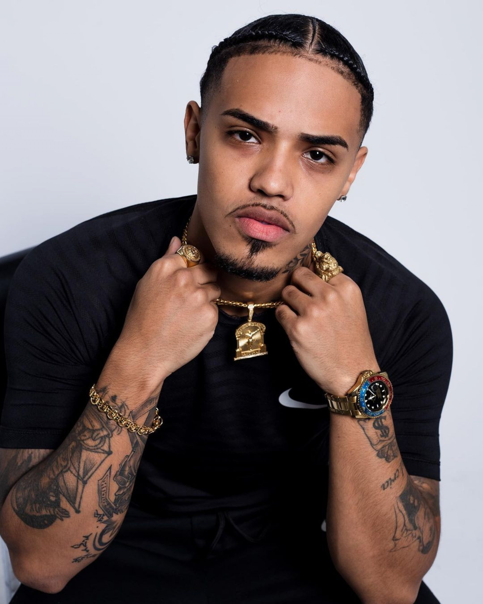 O cantor Ryan Realcria foi acusado pela rapper Azzy de agressão - Reprodução/Instagram