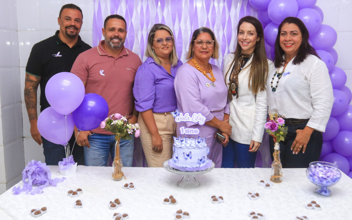 O aniversário de um ano da Sala Lilás do Hospital Municipal contou com a presença de autoridades