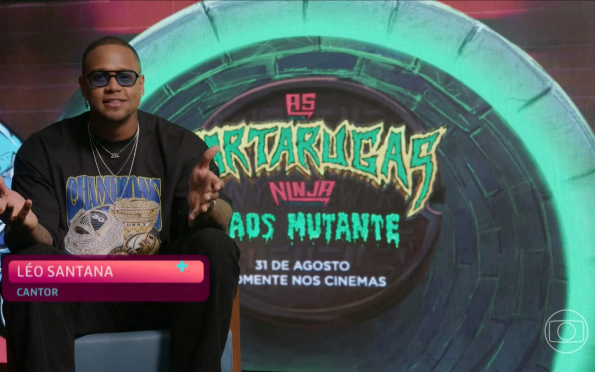 L&eacute;o Santana estreia como dublador na anima&ccedil;&atilde;o 'As Tartarugas Ninja: Caos Mutante' 