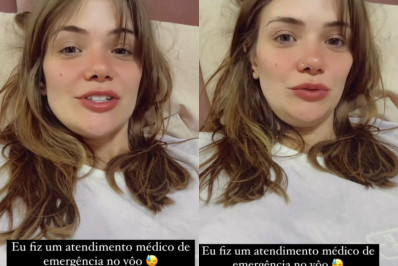 Marcela Mc Gowan faz atendimento de emergência em voo: 'Foi muito doido'