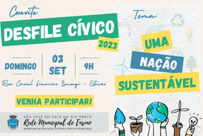 Desfile Cívico 2023 acontece domingo em São José do Vale do Rio Preto