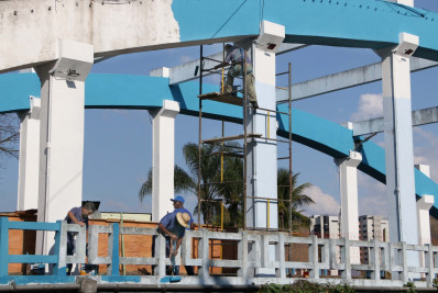 Prefeitura de Barra Mansa inicia segunda etapa de pintura da Ponte dos Arcos