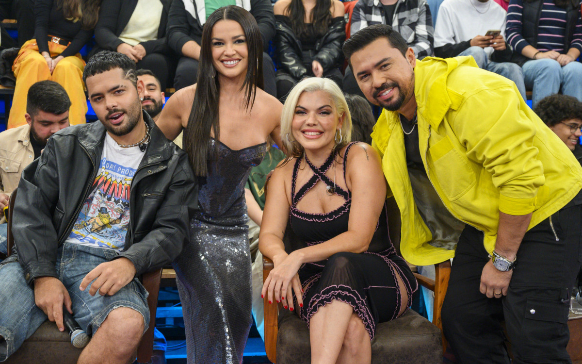 Pedro Sampaio, Jueliette, Duda Beat e Xand Avião homenageiam Anitta no 'Altas Horas' deste sábado - Globo/Bob Paulino