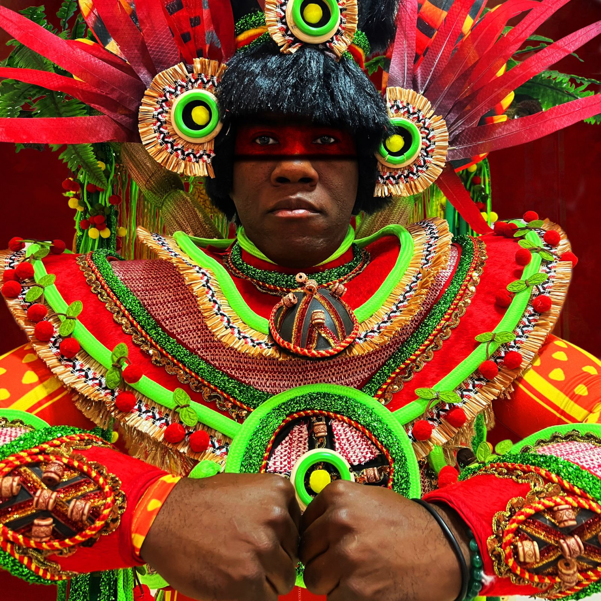 No Carnaval 2024, a ala 18 do Salgueiro vai homenagear o artista Joseca Yanomami - Divulgação/Ewerton Pereira