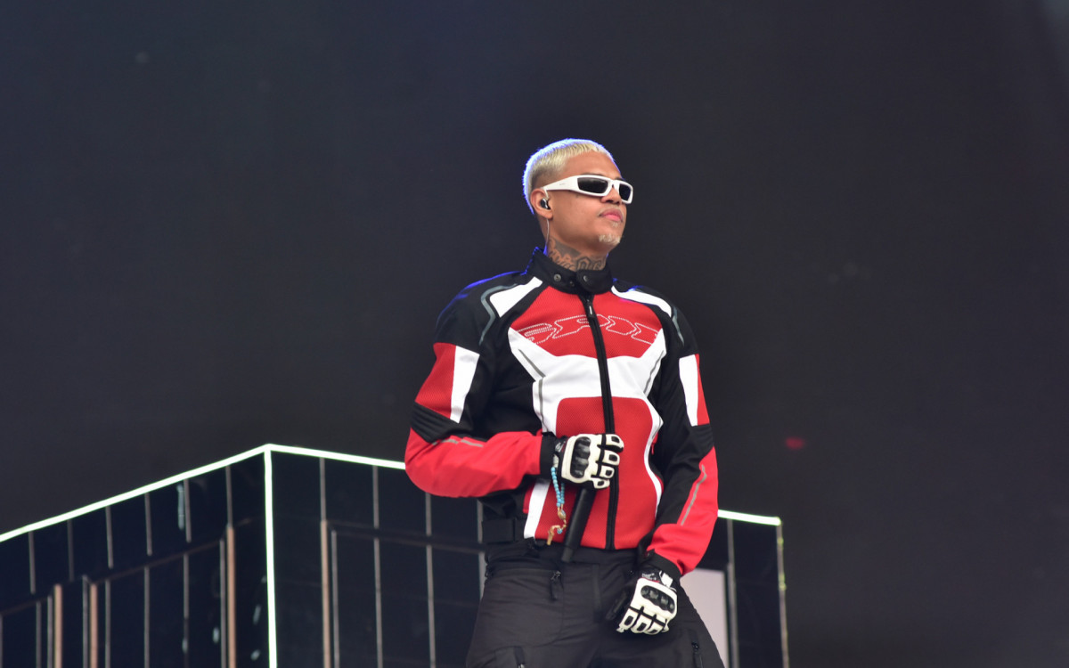 Recém-solteiro, MC Cabelinho cantou no festival The Town, em São Paulo