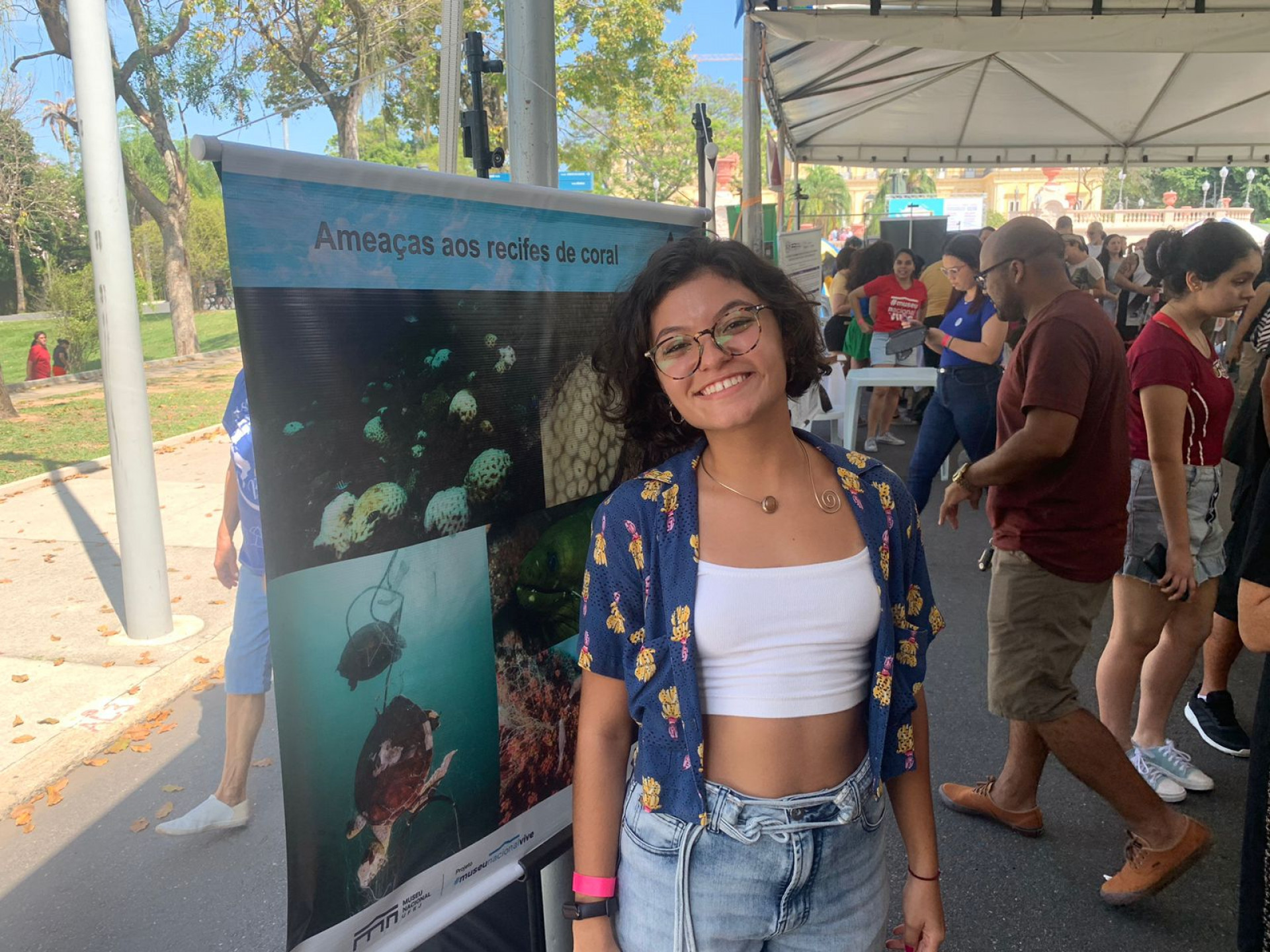Maria Antônia Rodrigues apresentou seu estudo sobre corais em festival do Museu Nacional - Fred Vidal / Agência O Dia