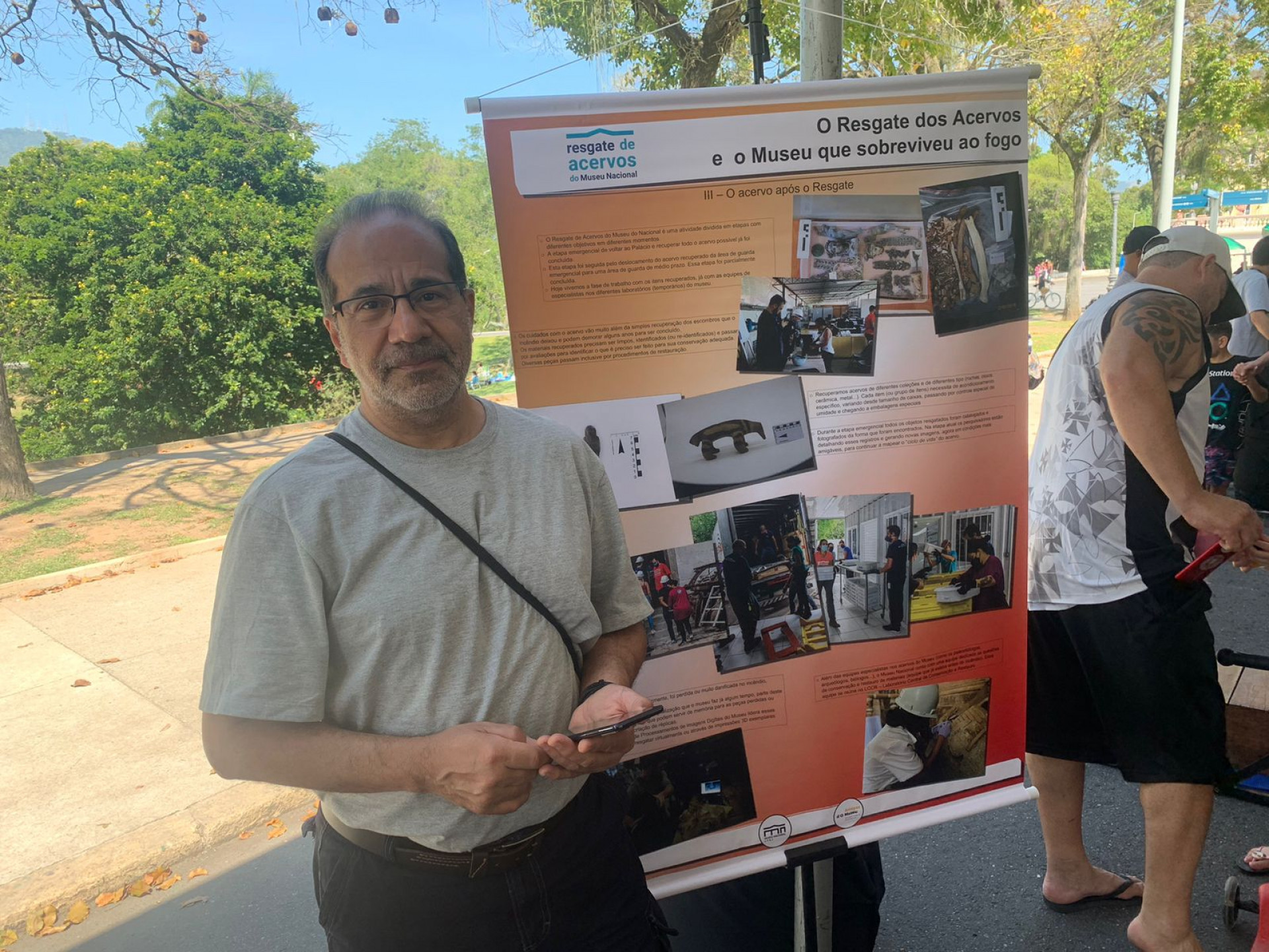 Celso Sampaio visitou o festival do Museu Nacional - Fred Vidal / Agência O Dia