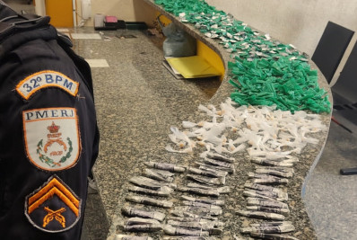 PM apreende grande quantidade de drogas em operação no bairro Bela Vista