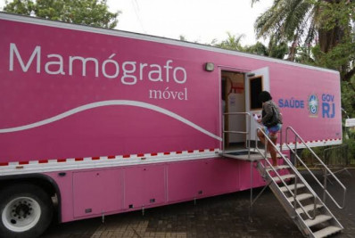 Mamógrafo móvel disponibiliza serviços gratuitos na Praça da Matriz