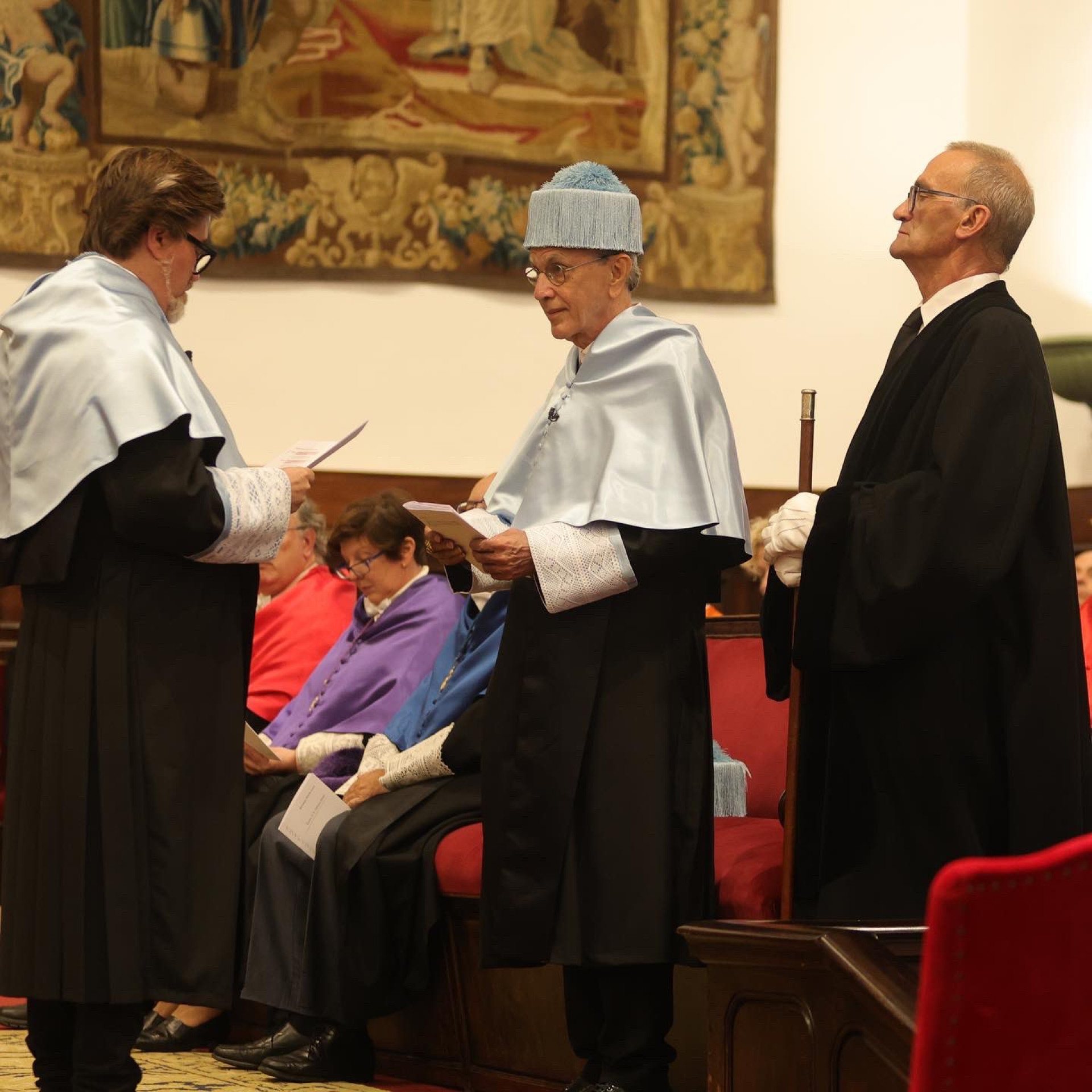 Caetano Veloso recebe título de doutor honoris causa da Universidade de Salamanca, na Espanha - Reprodução/ Redes sociais