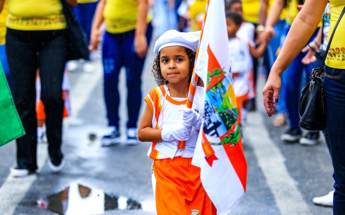A aluna marchou firme mostrando que a Educação sempre apresenta projetos viáveis