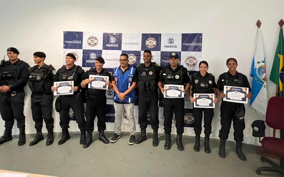 Agentes da Guarda Municipal homenageados em Maricá - Foto: Divulgação