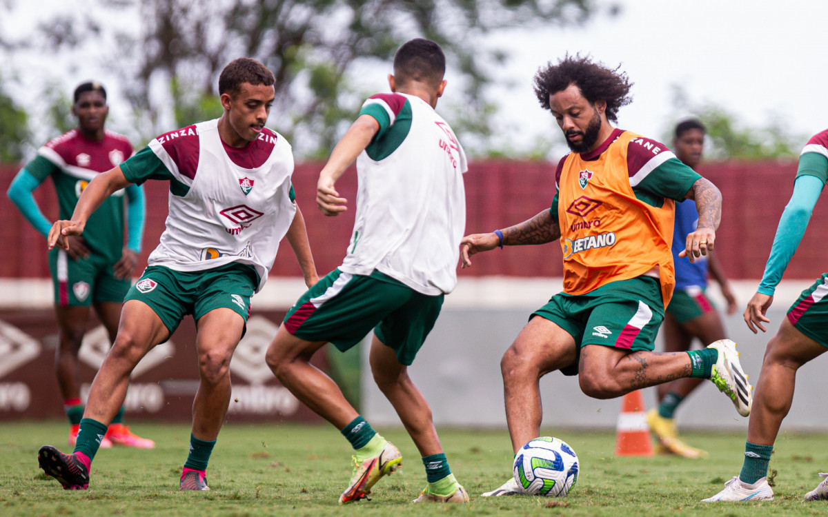 Marcelo em treino do Fluminense - Marcelo Gonçalves / Fluminense