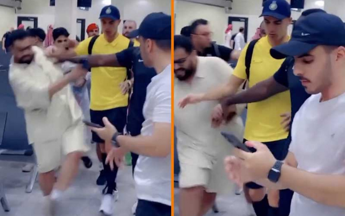 V&iacute;deo de CR7 empurrando torcedor viraliza nas redes sociais