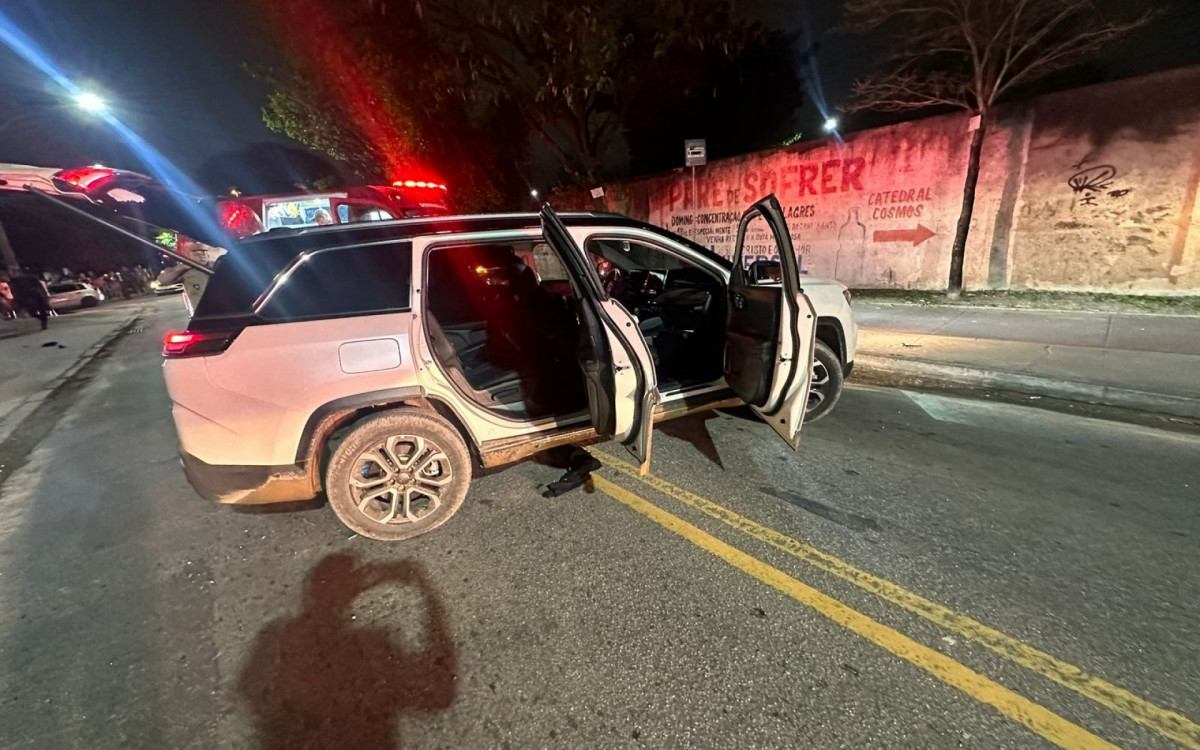 Um suspeito ficou ferido após troca de tiros com policiais 