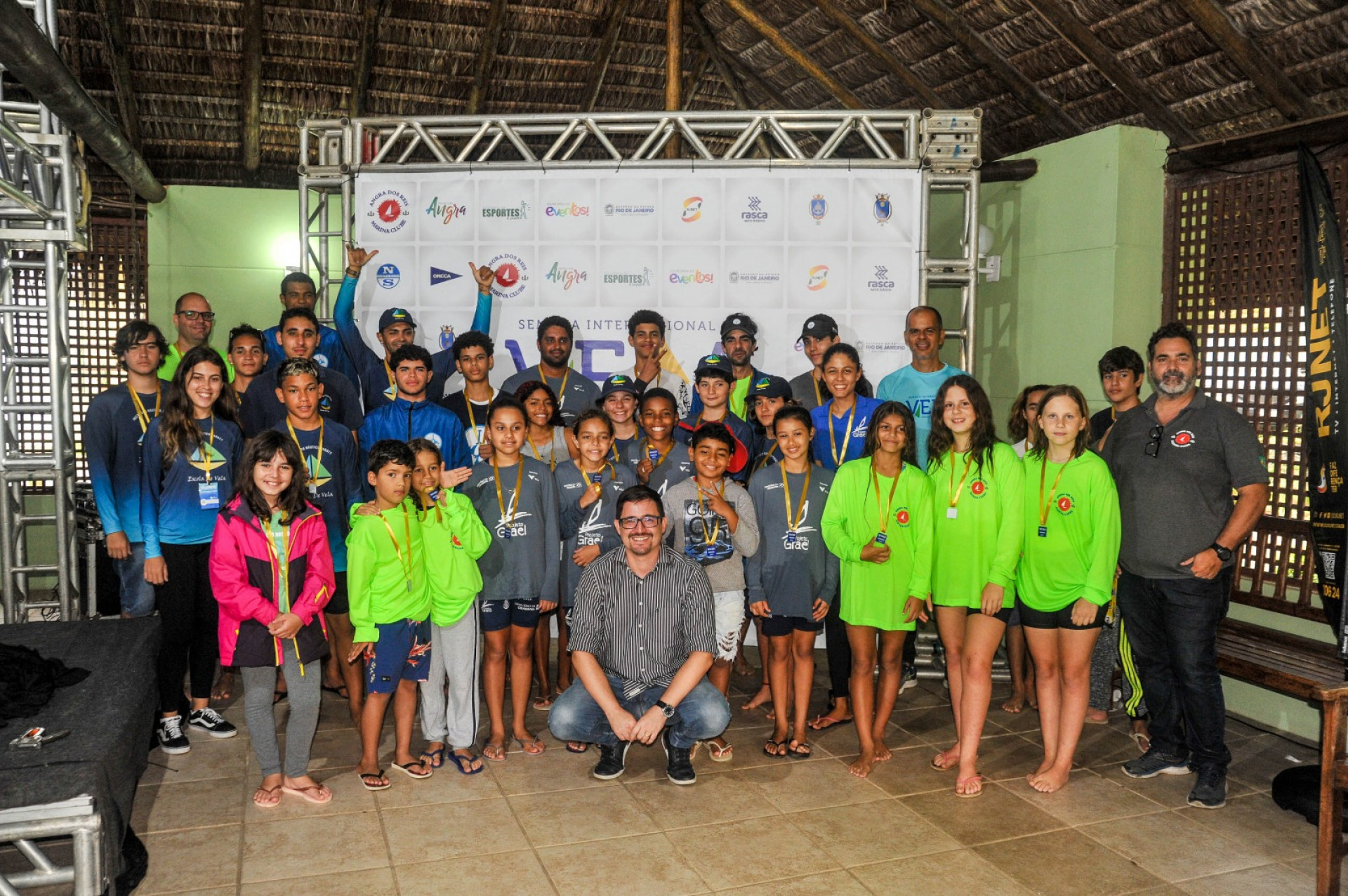 Pequenos velejadores do projeto social participam da Semana Internacional da Vela - Divulga&ccedil;&atilde;o/Evento