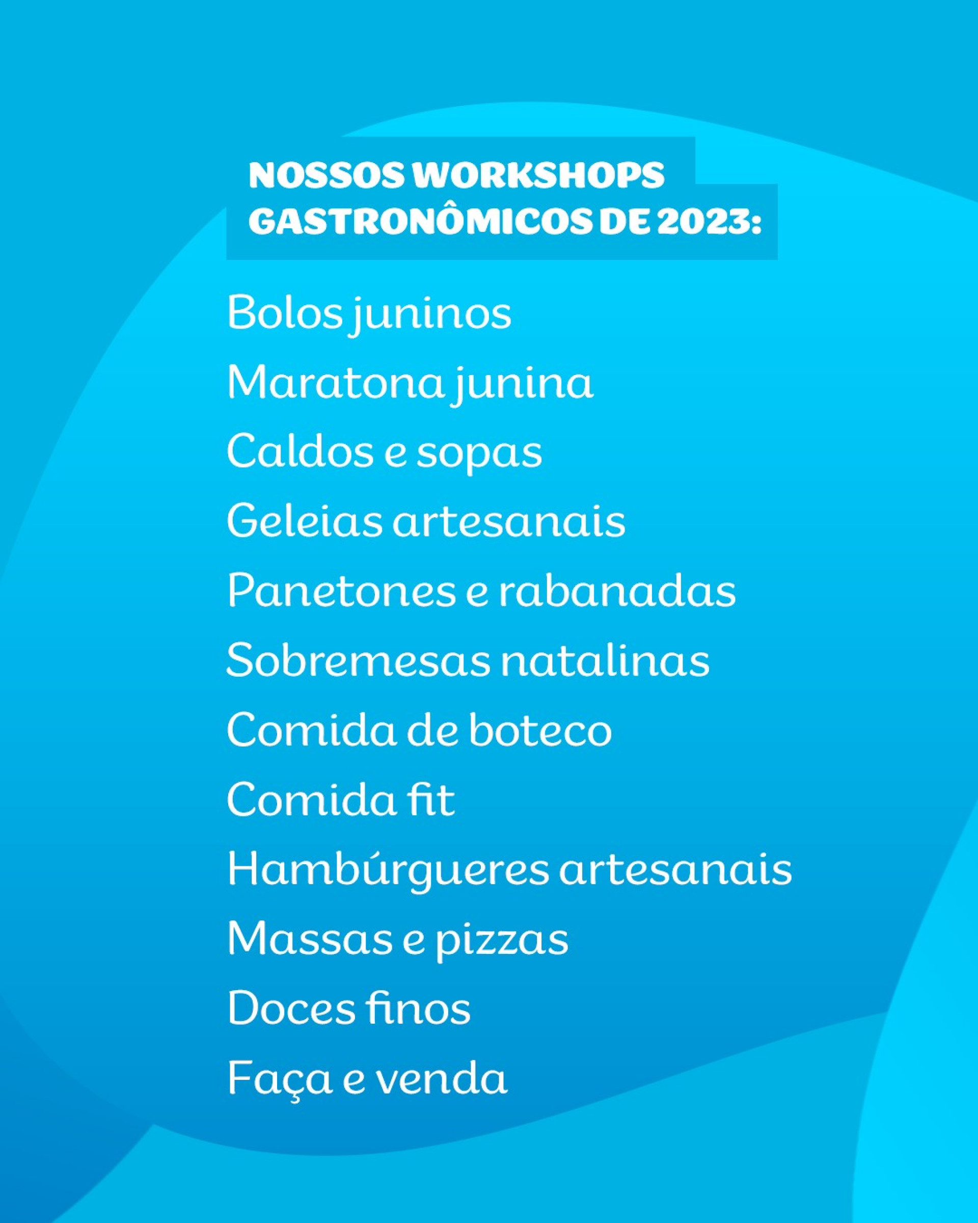 Workshops gastronômicos do Instituto Beija-Flor - Divulgação