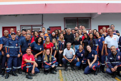 Referência na Baixada, SAMU Meriti tem reunião para entrega de novos uniformes e anúncio de reforma na base