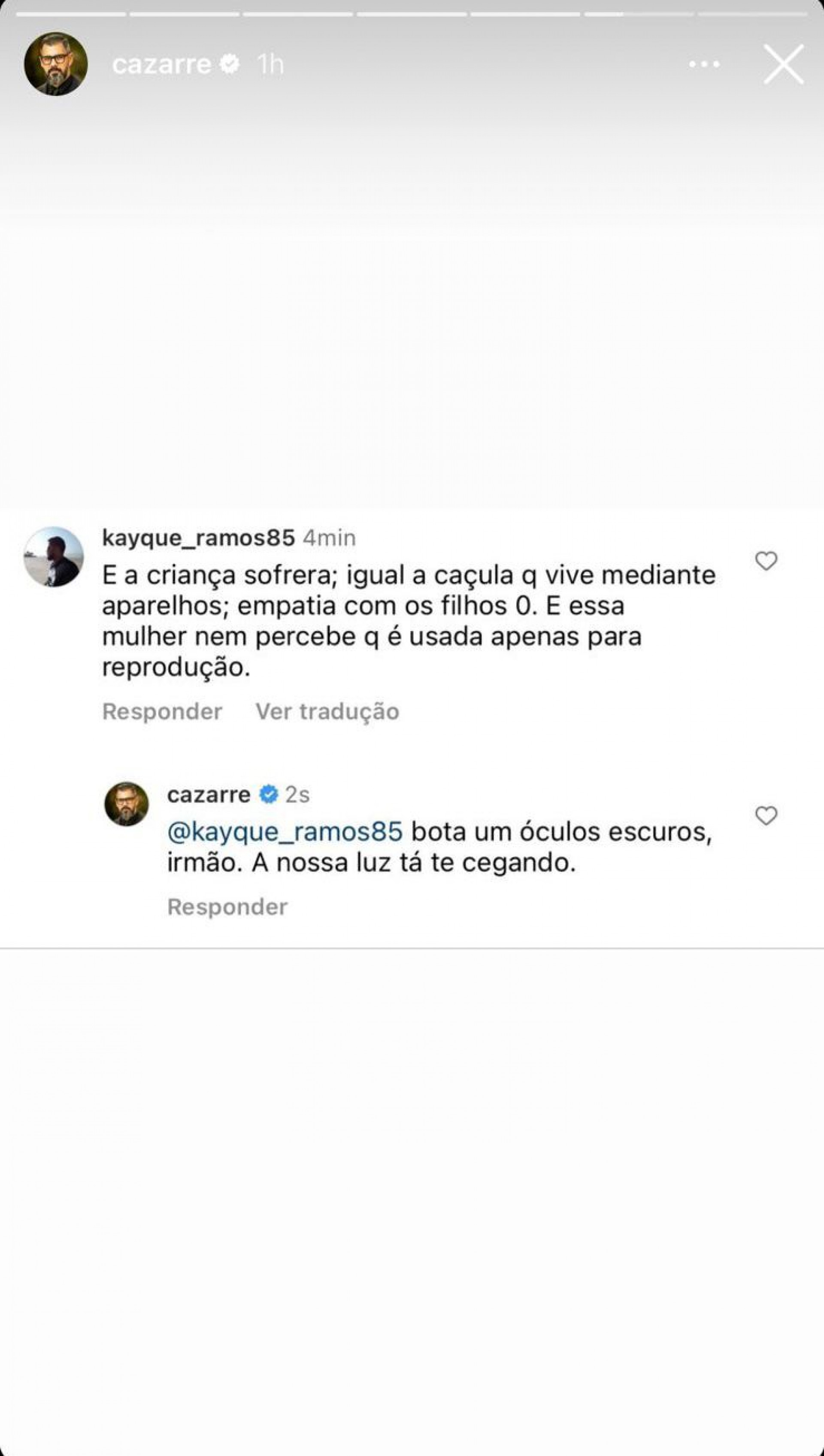 Juliano Cazarré rebate críticas após anúncio de sexto filho - Reprodução / Instagram 