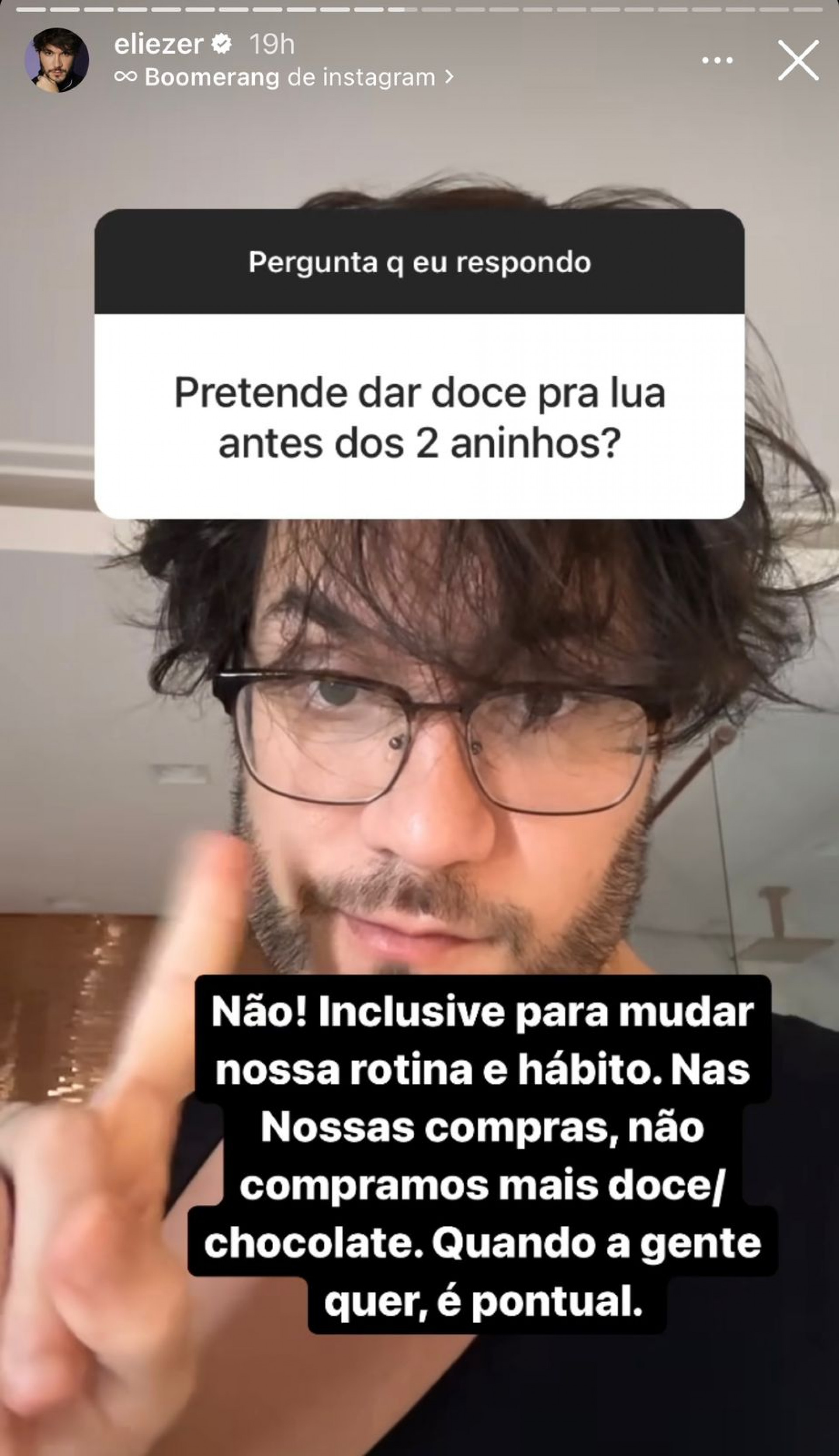 Eliezer fala sobre paternidade e educação - Reprodução