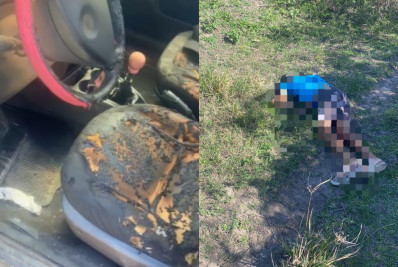 Carro de homem baleado em São Pedro da Aldeia foi incendiado; Vítima pode ser de Iguaba