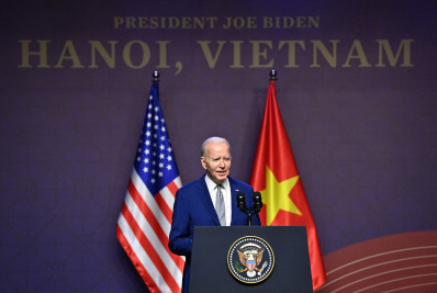 No Vietnã, Biden reforça 'cooperação' em sua estratégia frente à China