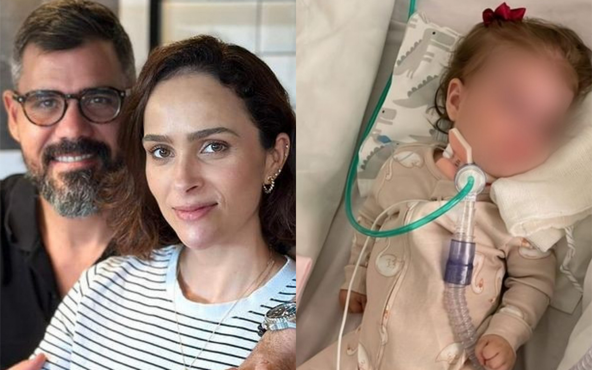 Letícia Cazarré, mulher de Juliano Cazarré, comemora alta da filha caçula - Reprodução/Instagram