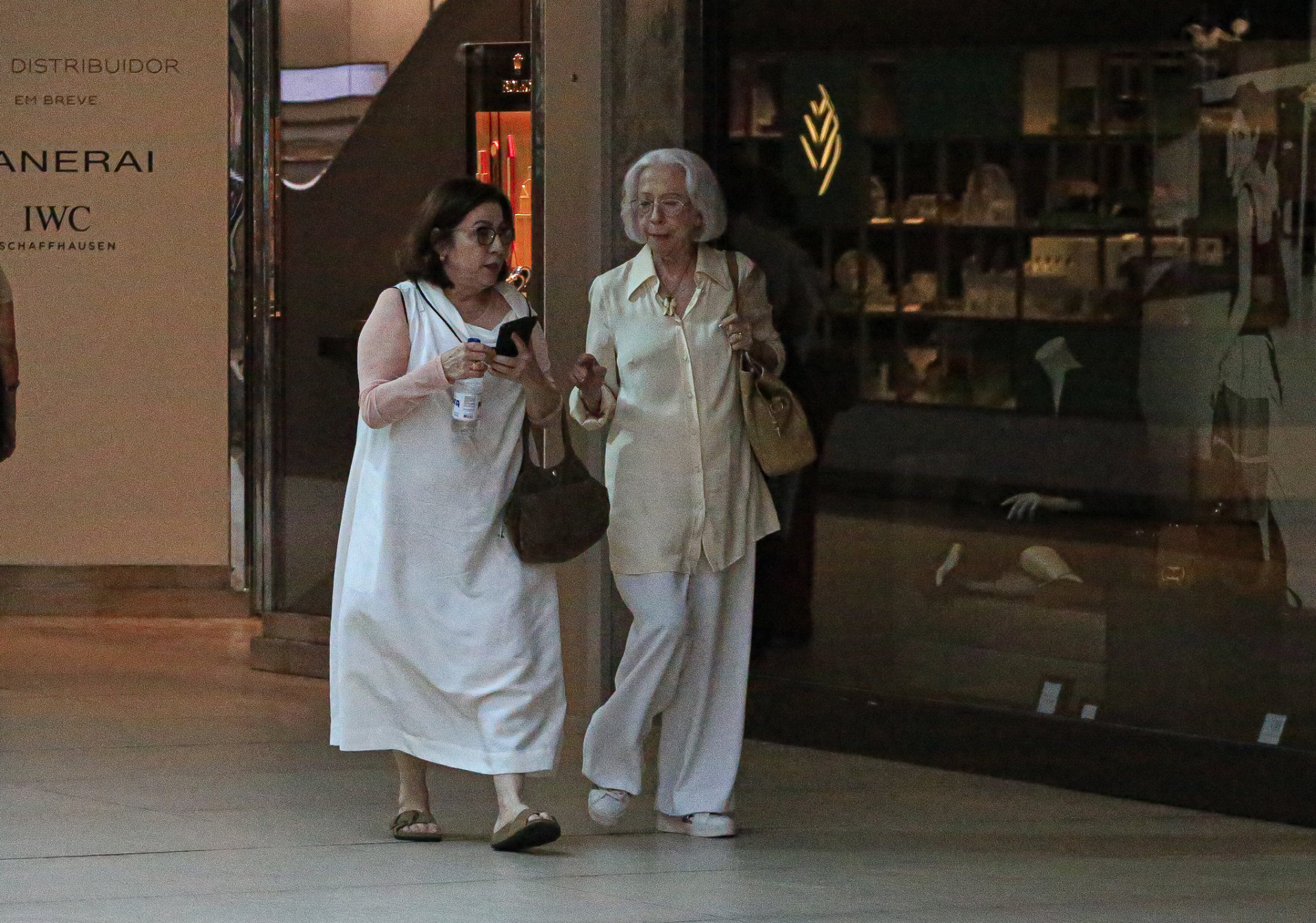 Fernanda Montenegro é clicada em shopping da Zona Oeste do Rio - Edson Douglas / Agnews