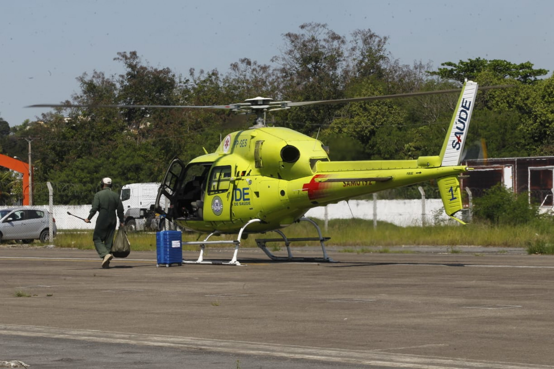 Órgãos de Caroline Kethlin de Almeida Ribeiro, de 22 anos, são transportados para hospitais após família autorizar doação - Reginaldo Pimenta/ Agência O Dia