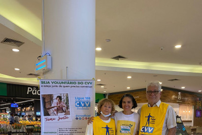 Ação do Setembro Amarelo tem apoio do Centro de Valorização da Vida 