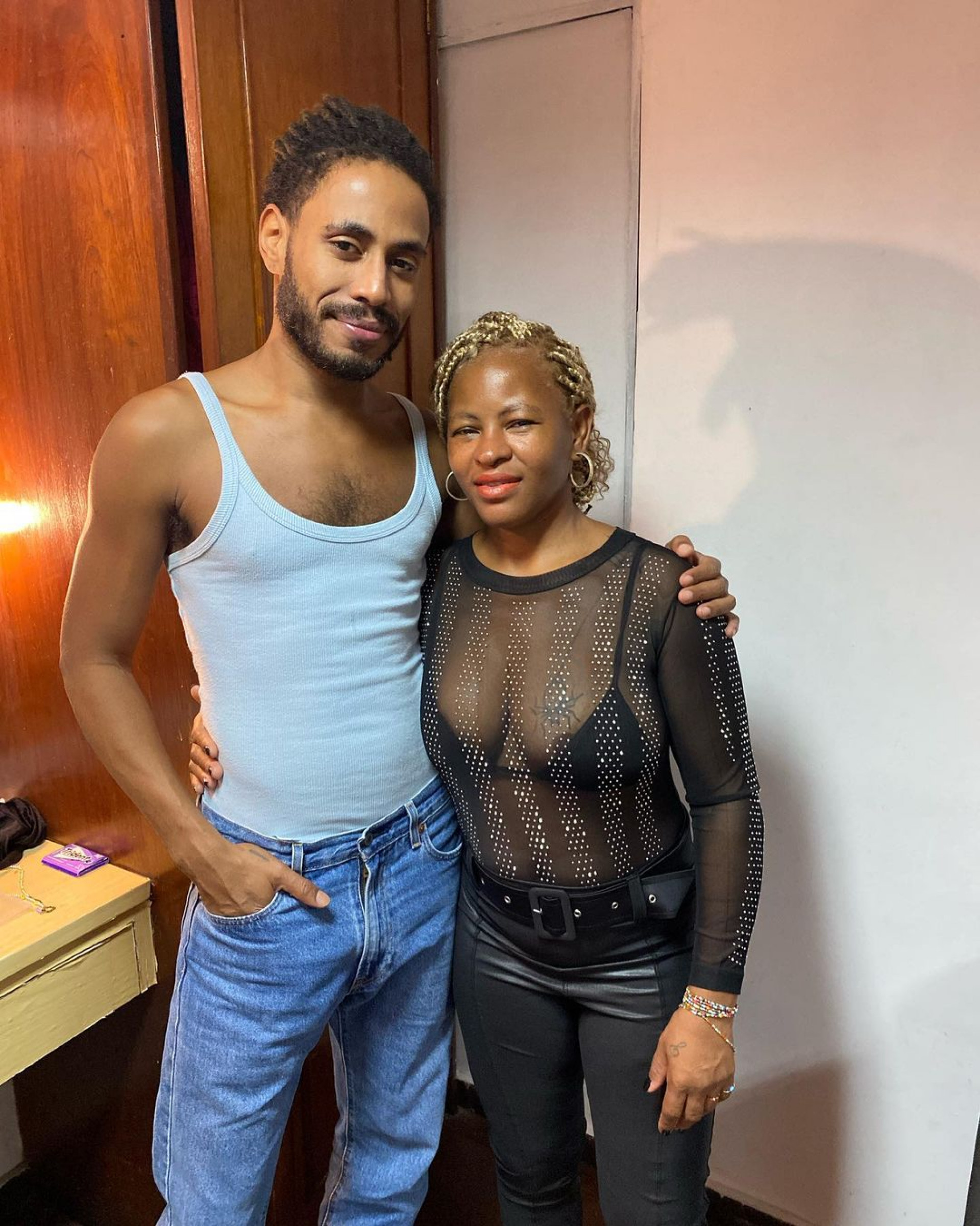 Deize Tigrona e o ator Ícaro Silva - Reprodução/Instagram