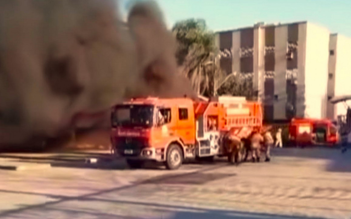 As causas do fogo ainda não foram determinadas