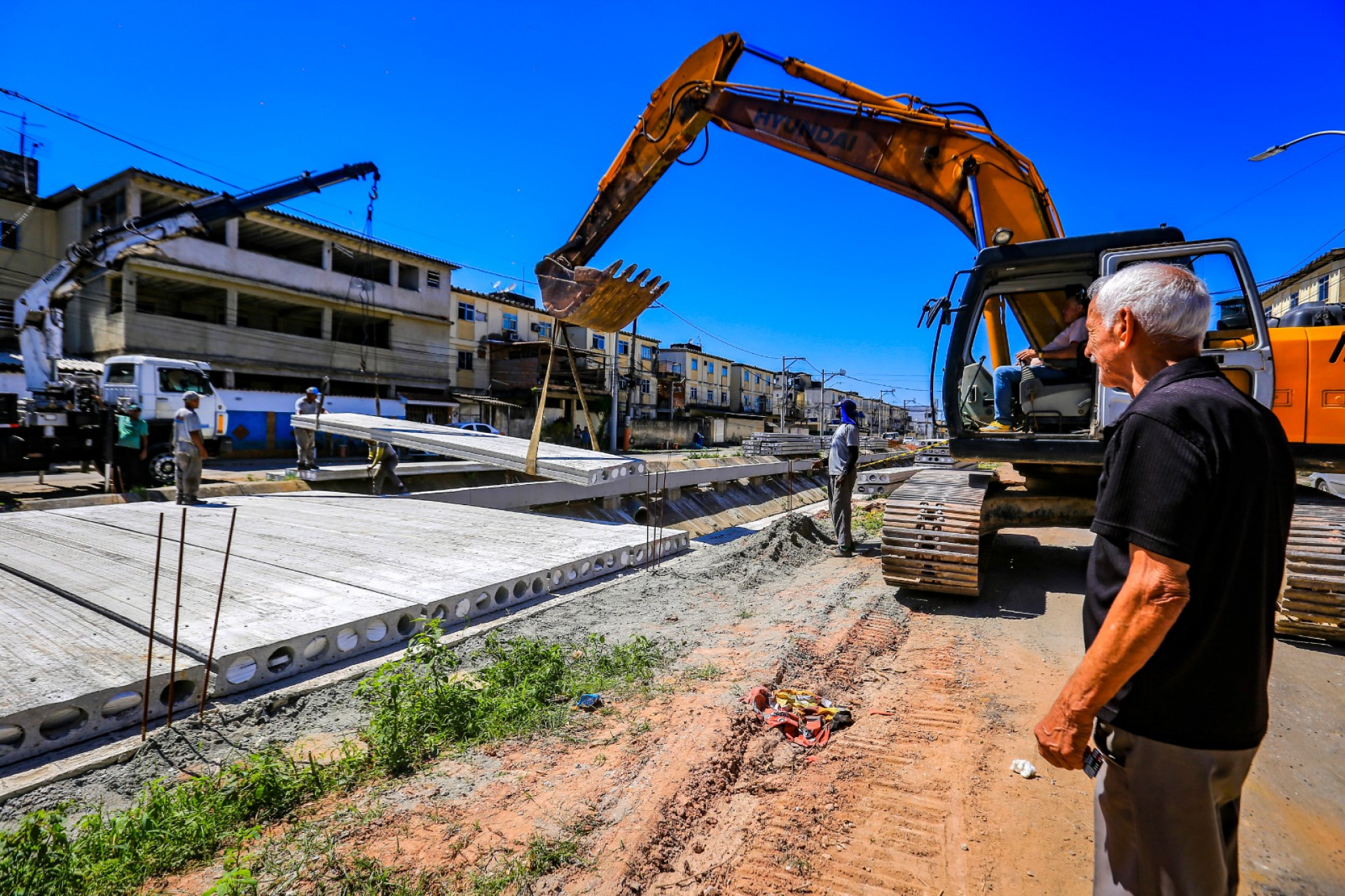O aposentado Augusto Machado destacou a import&acirc;ncia de uma &aacute;rea de lazer para os moradores - Rafael Barreto/PMBR