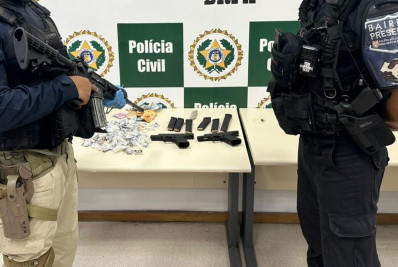 Quatro suspeitos são presos com armas, drogas e dinheiro na Zona Norte