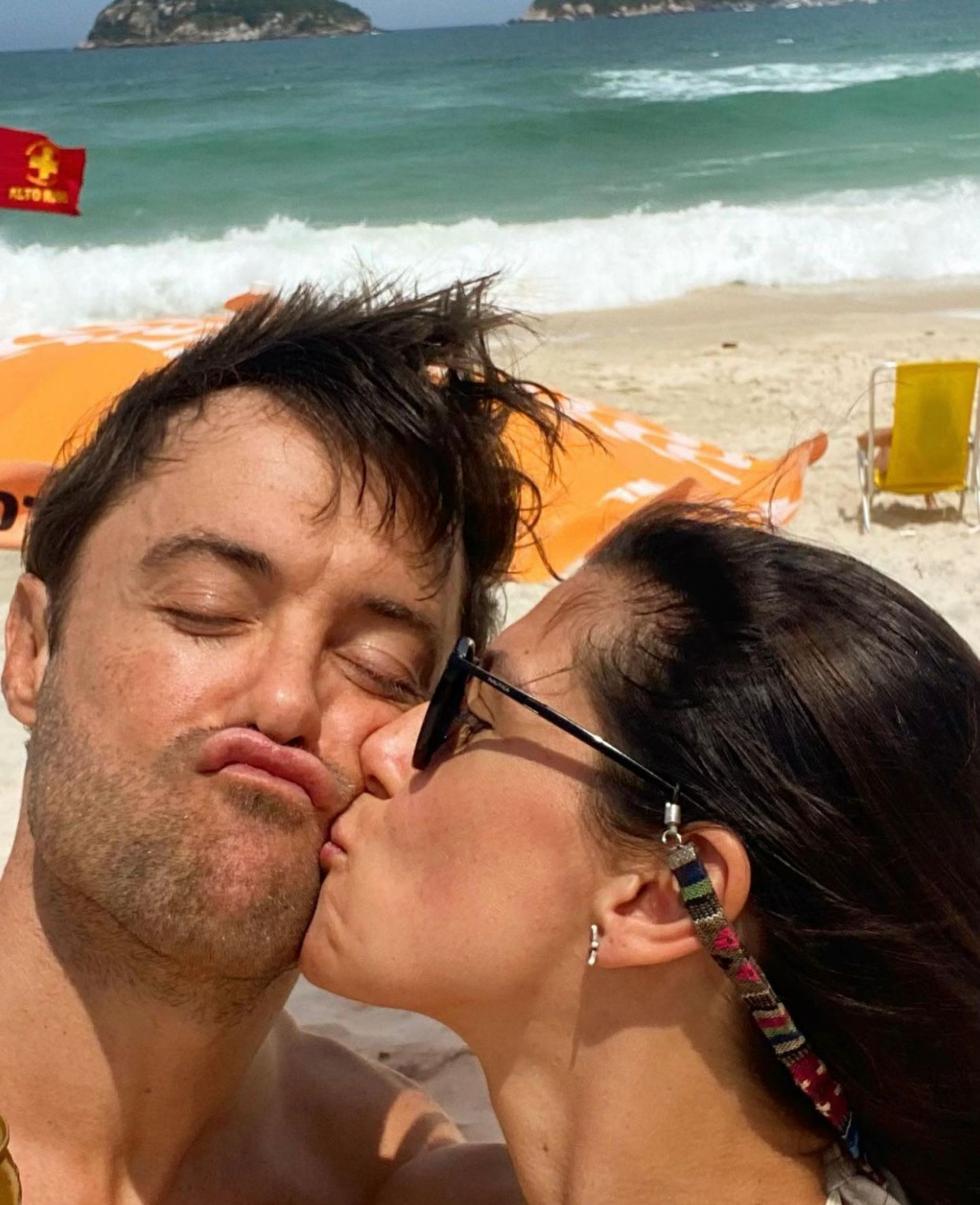 Kayky Brito e a mulher, Tamara Dalcanale - Reprodução