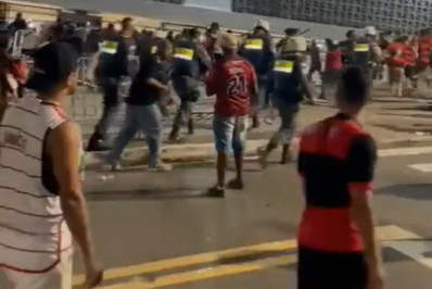 PM afirma que torcedores do Flamengo tentaram invadir estádio em Cariacica: 'Baderneiros'