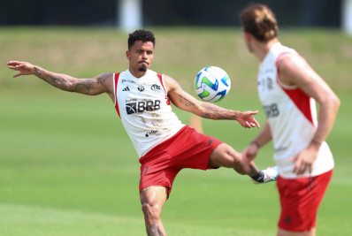 Allan e David Luiz treinam com o Flamengo e devem voltar contra o Bragantino