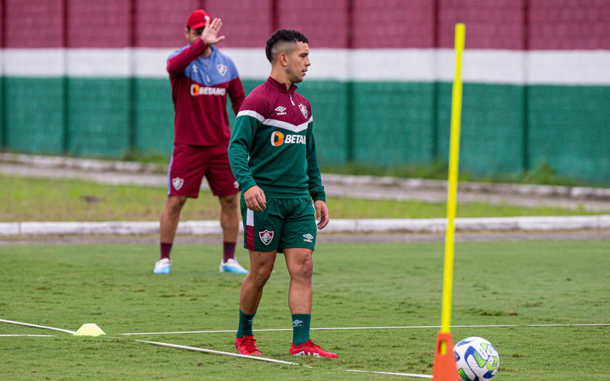 Leo Fernández em treinamento pelo Fluminense - Marcelo Gonçalves / Fluminense