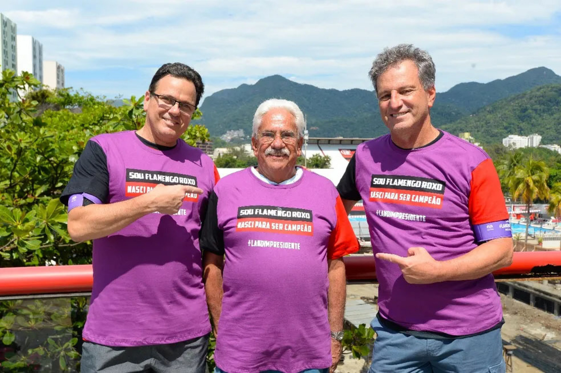 Rodrigo Dunshe de Abranches, Antonio Alcides Pinheiro e Rodolfo Landim - Foto: Divulgação UniFla