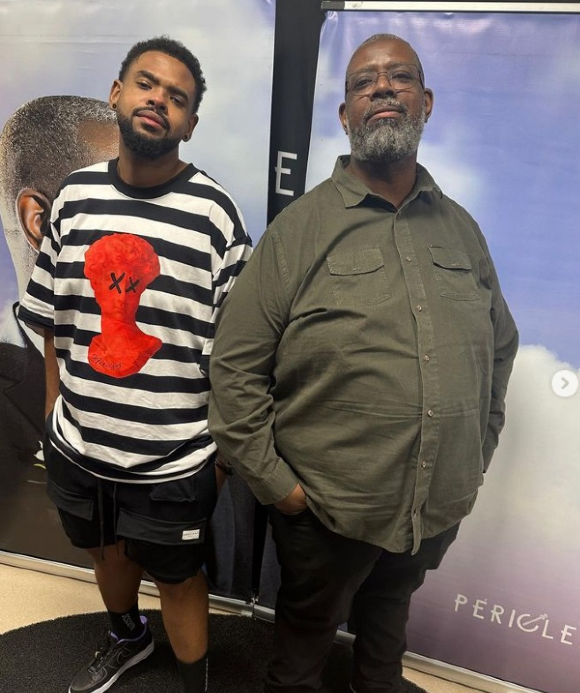 Péricles eo filho Lucas - Reprodução do Instagram