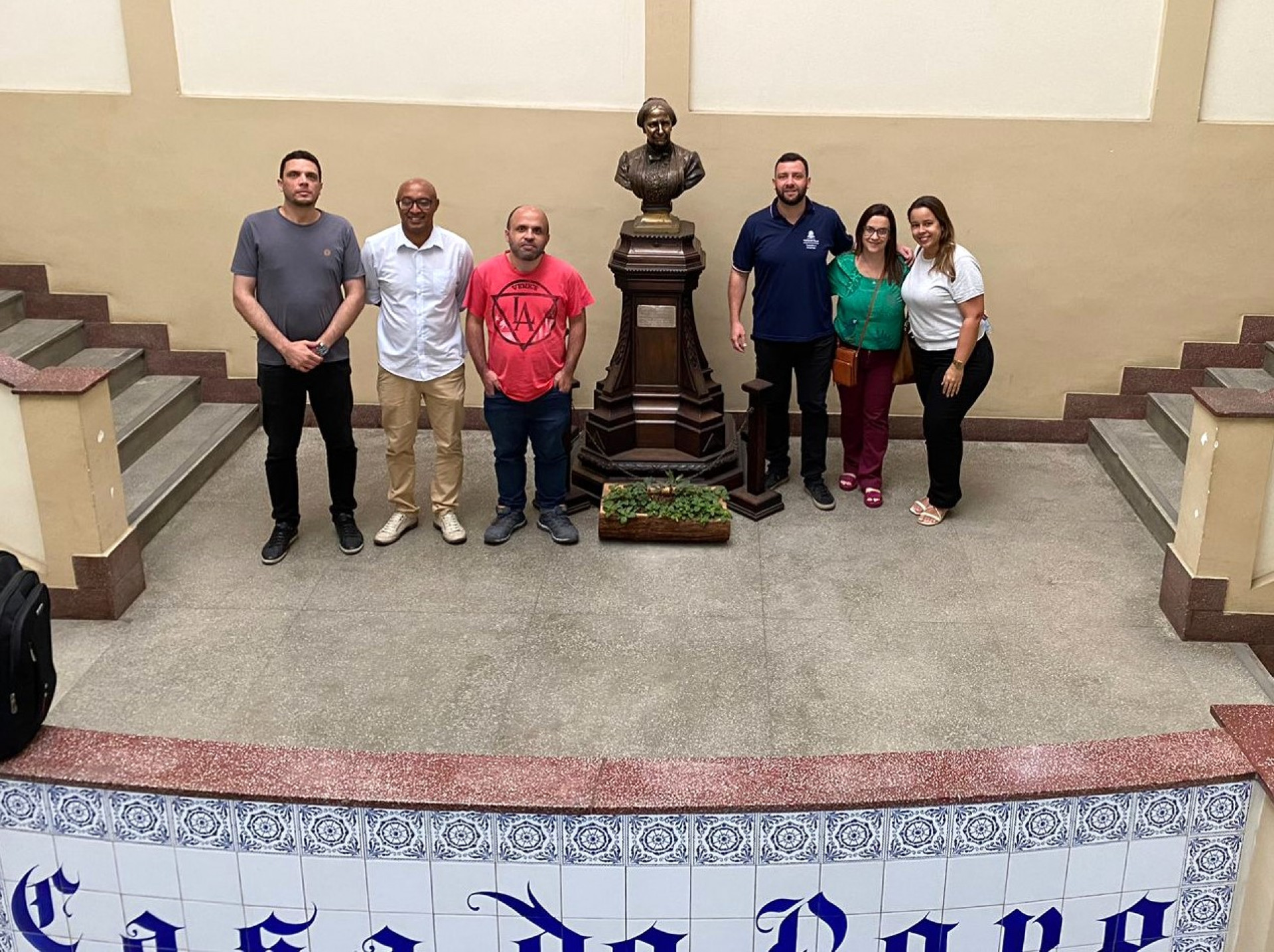 Representantes da Prefeitura de Cordeiro com o Secretário de Trabalho, Emprego e Economia Solidária de Teresópolis, Lucas Guimarães - Divulgação