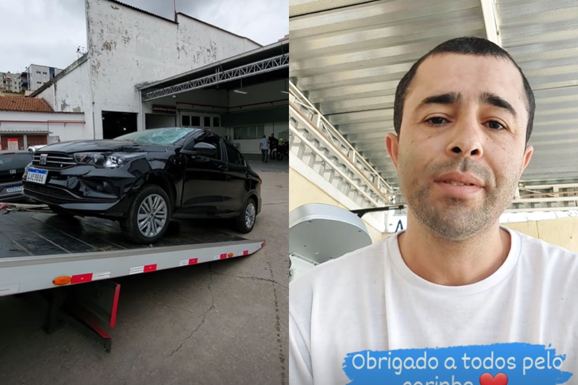 Carro que atropelou o ator Kayky Brito vai para consertro - Reprodução / Instagram