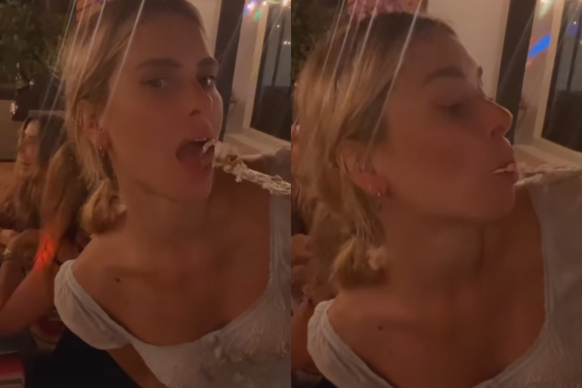 Carolina Dieckmann derruba bolo de aniversário no chão e rebate haters  - Reprodução / Instagram