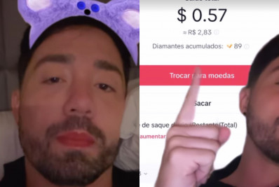 Vídeo! Rico Melquiades adere à tendência de live NPC e ganha apenas R$ 2 no TikTok