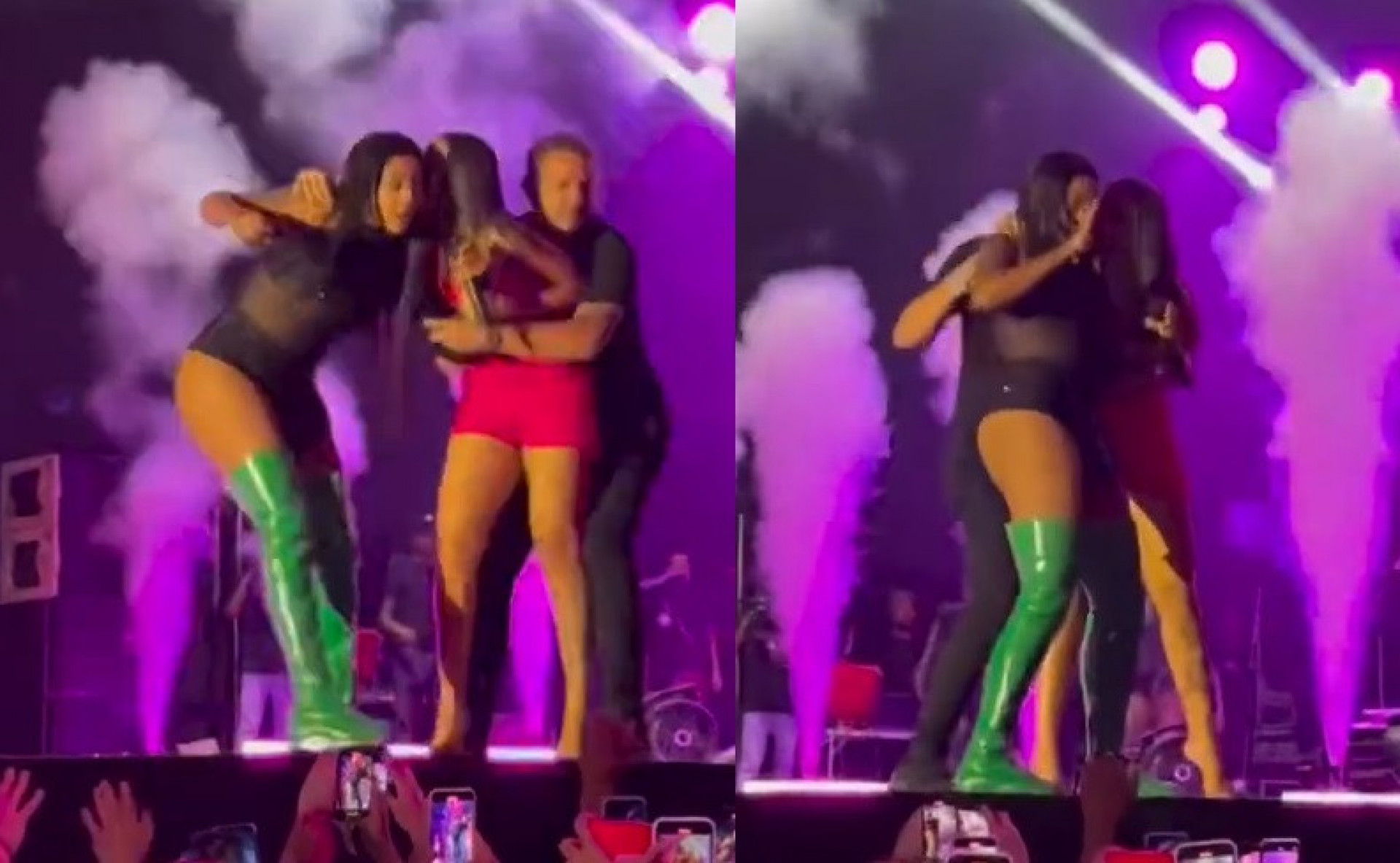 Fã invade palco e Ludmilla perde a paciência - Reprodução de vídeo