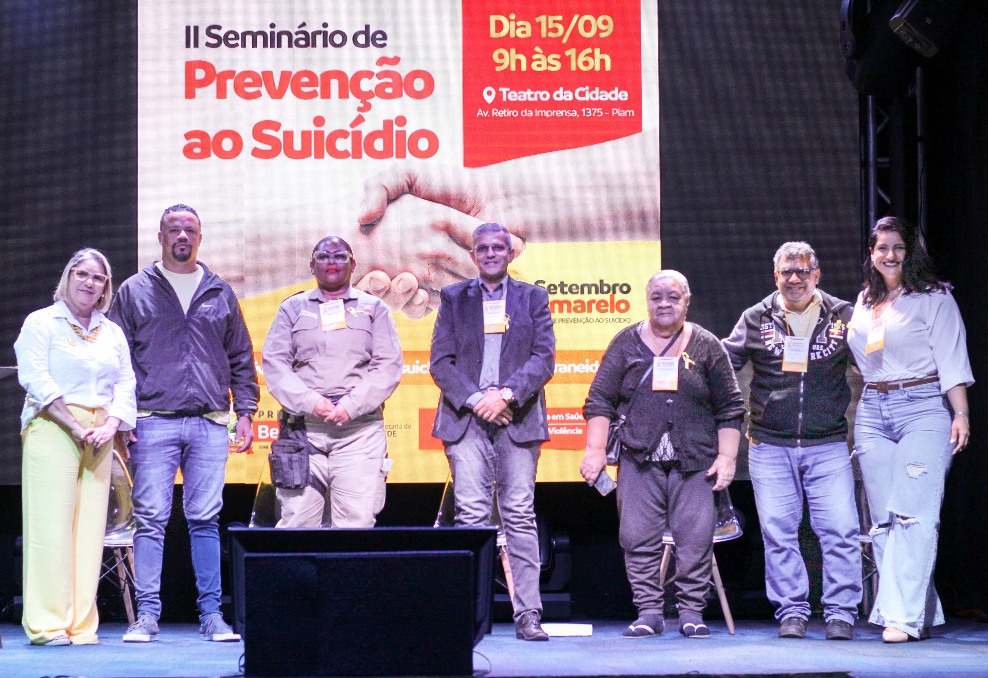 O seminário debateu a questão do aumento significativo no número de violência autoprovocadas e suicídios em Belford Roxo - Kristian Amarante/PMBR
