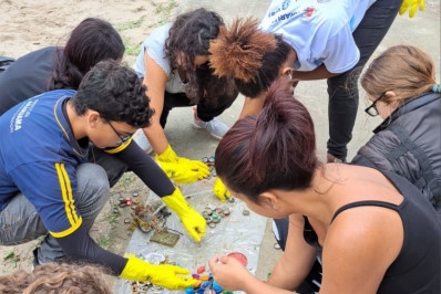 Dia D Araruama Verde: alunos da rede municipal participam de ação de conscientização sobre cuidados com rios e mares